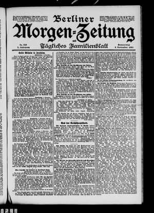Berliner Morgen-Zeitung vom 03.11.1898