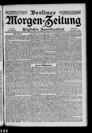 Berliner Morgen-Zeitung vom 09.11.1898