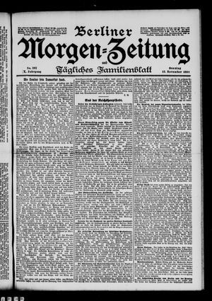Berliner Morgen-Zeitung vom 13.11.1898