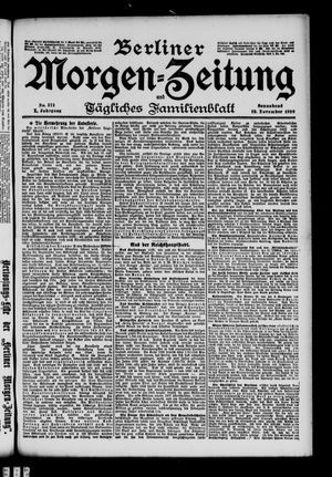 Berliner Morgen-Zeitung vom 19.11.1898