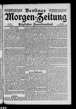 Berliner Morgen-Zeitung vom 20.11.1898