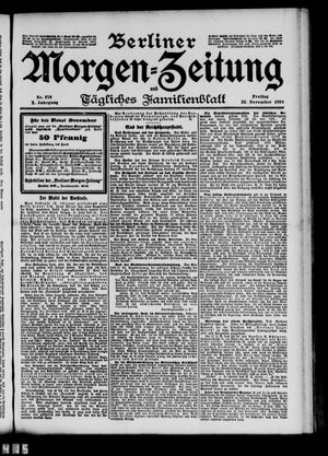 Berliner Morgen-Zeitung vom 25.11.1898