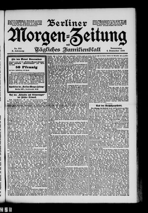 Berliner Morgen-Zeitung vom 01.12.1898