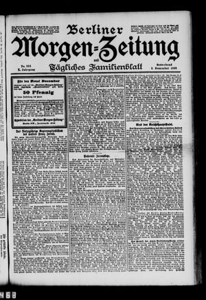 Berliner Morgen-Zeitung vom 03.12.1898