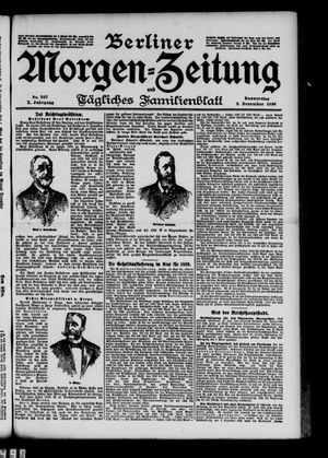 Berliner Morgen-Zeitung vom 08.12.1898