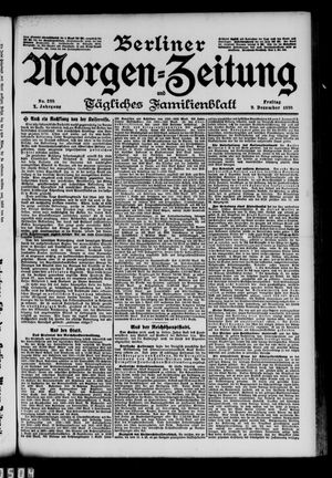 Berliner Morgen-Zeitung vom 09.12.1898