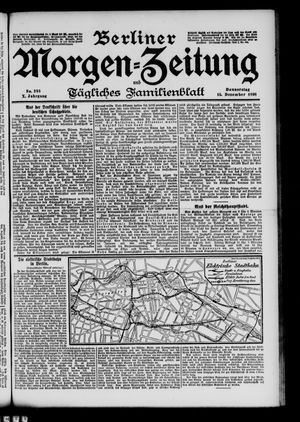 Berliner Morgen-Zeitung vom 15.12.1898