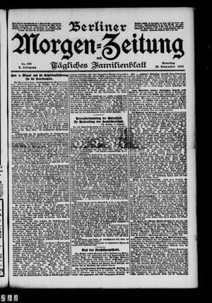 Berliner Morgen-Zeitung vom 20.12.1898