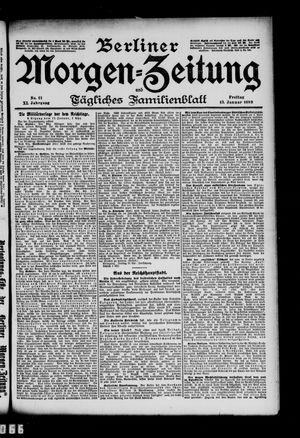 Berliner Morgenzeitung vom 13.01.1899