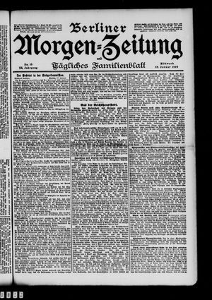 Berliner Morgenzeitung vom 18.01.1899