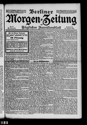 Berliner Morgenzeitung vom 21.01.1899