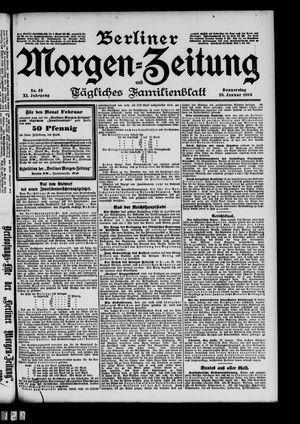 Berliner Morgen-Zeitung vom 26.01.1899