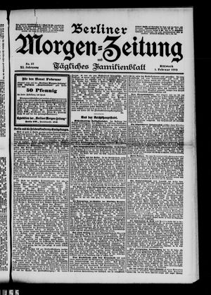 Berliner Morgenzeitung vom 01.02.1899
