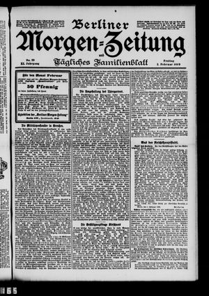 Berliner Morgenzeitung vom 03.02.1899