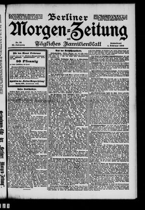 Berliner Morgenzeitung vom 04.02.1899