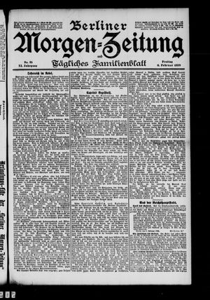 Berliner Morgenzeitung vom 10.02.1899