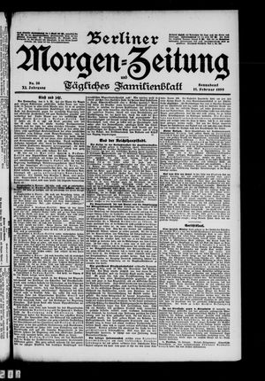 Berliner Morgenzeitung on Feb 11, 1899