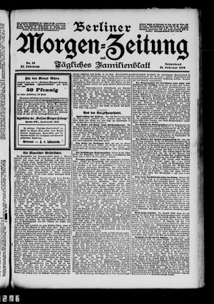 Berliner Morgenzeitung vom 25.02.1899