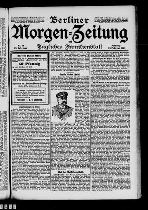 Berliner Morgenzeitung vom 28.02.1899