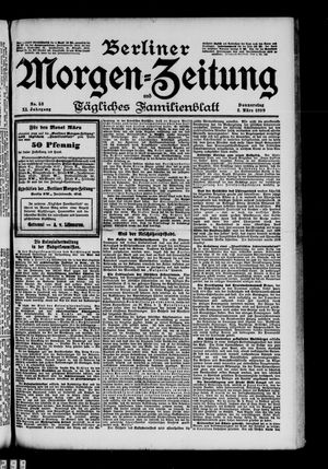 Berliner Morgenzeitung vom 02.03.1899