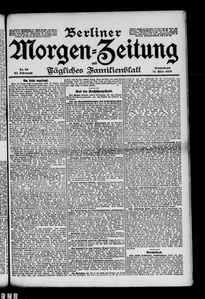 Berliner Morgenzeitung vom 11.03.1899