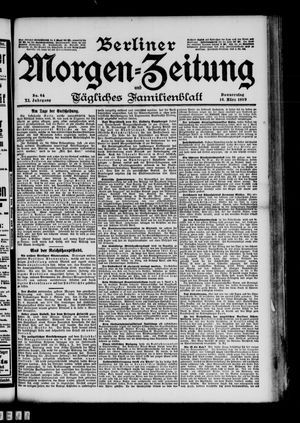 Berliner Morgenzeitung vom 16.03.1899