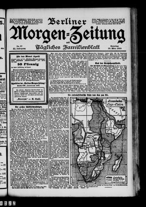 Berliner Morgen-Zeitung vom 19.03.1899