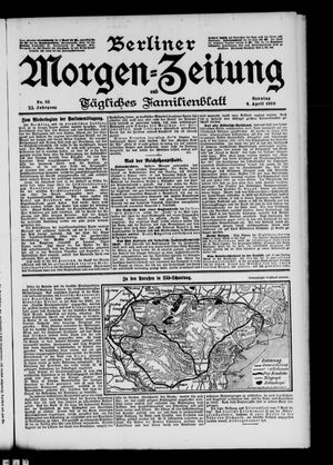 Berliner Morgenzeitung vom 09.04.1899