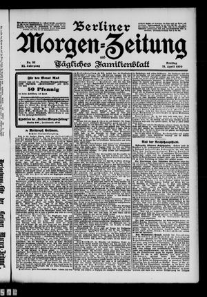Berliner Morgenzeitung vom 21.04.1899