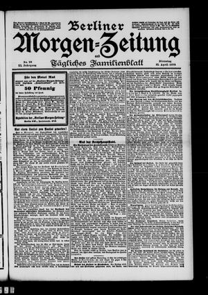 Berliner Morgen-Zeitung vom 25.04.1899