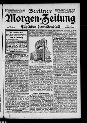Berliner Morgen-Zeitung vom 26.04.1899