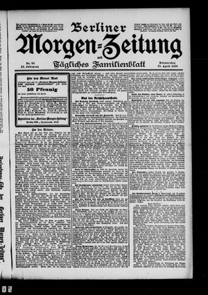 Berliner Morgen-Zeitung vom 27.04.1899