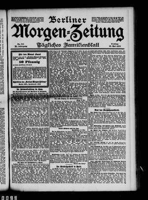Berliner Morgen-Zeitung vom 19.05.1899