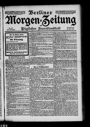 Berliner Morgen-Zeitung vom 20.05.1899