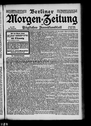 Berliner Morgen-Zeitung vom 25.05.1899