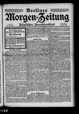 Berliner Morgen-Zeitung vom 01.06.1899