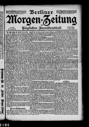 Berliner Morgen-Zeitung vom 08.06.1899