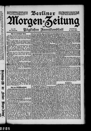 Berliner Morgen-Zeitung vom 10.06.1899