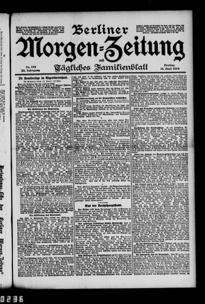 Berliner Morgen-Zeitung vom 16.06.1899
