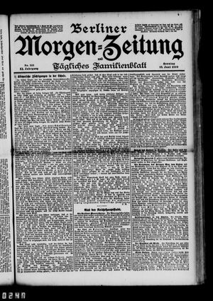 Berliner Morgen-Zeitung vom 18.06.1899