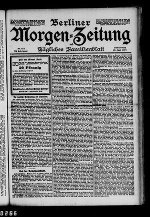 Berliner Morgen-Zeitung vom 22.06.1899