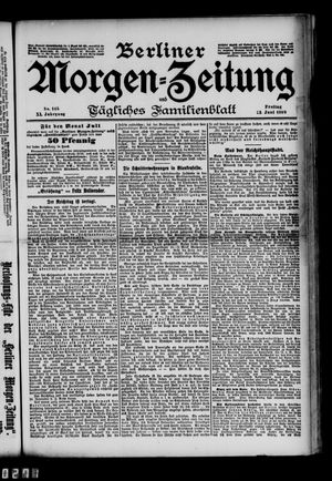 Berliner Morgen-Zeitung vom 23.06.1899