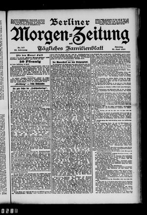 Berliner Morgen-Zeitung vom 25.06.1899