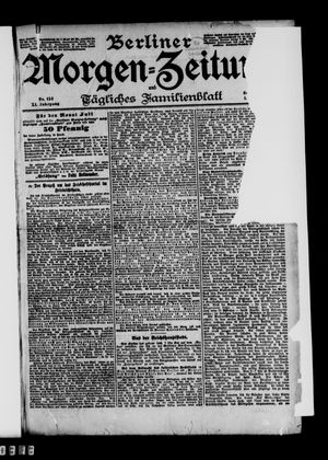 Berliner Morgen-Zeitung vom 01.07.1899