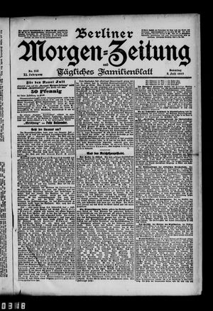 Berliner Morgen-Zeitung vom 02.07.1899