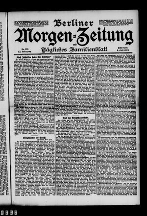 Berliner Morgen-Zeitung on Jul 5, 1899
