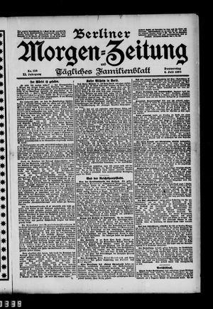 Berliner Morgen-Zeitung vom 06.07.1899