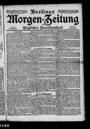Berliner Morgen-Zeitung vom 19.07.1899