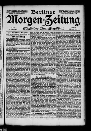 Berliner Morgen-Zeitung vom 23.07.1899