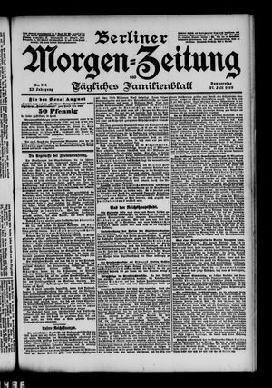 Berliner Morgen-Zeitung vom 27.07.1899